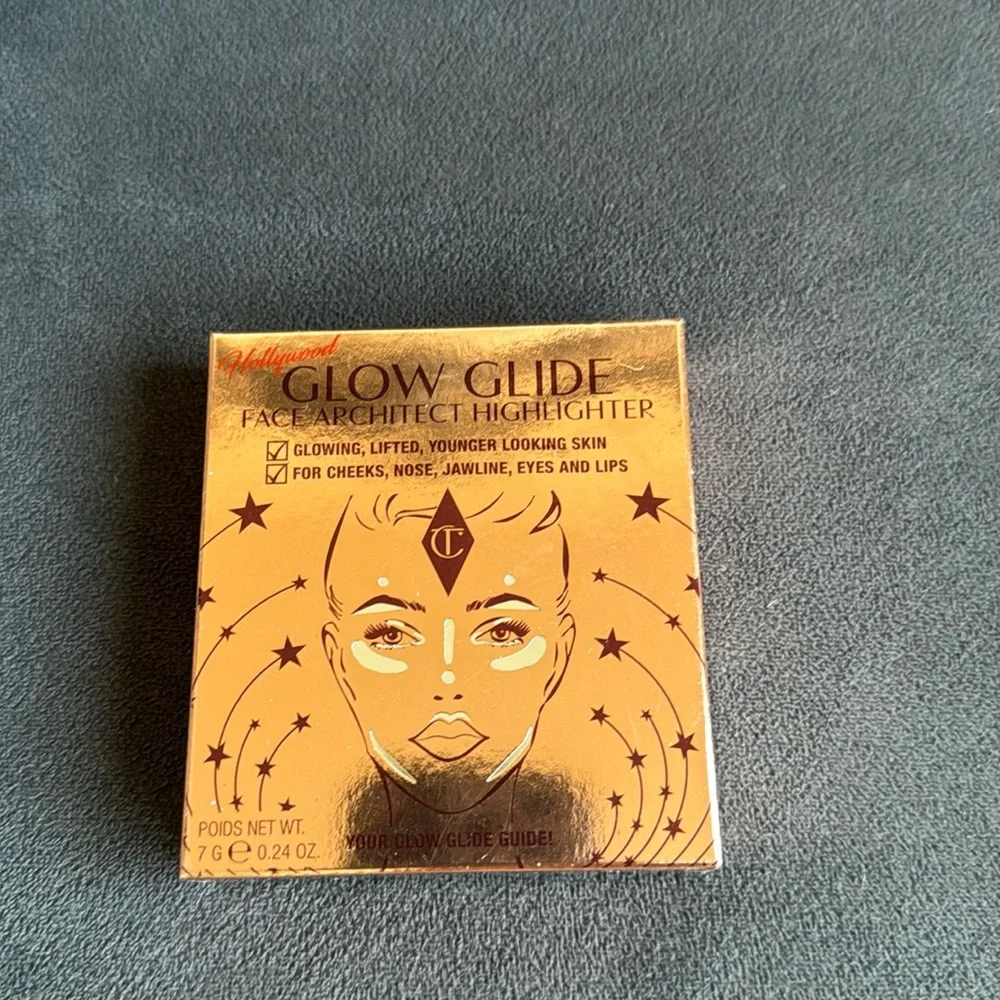 Charlotte Tilbury glow guide face architect, highlighter, bronze glow